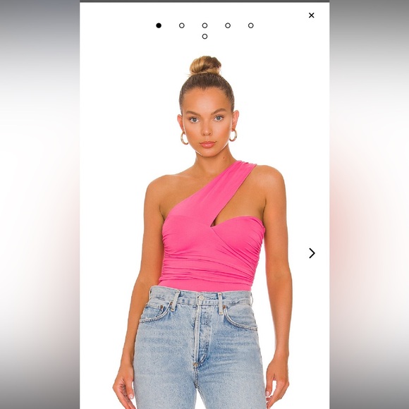 NWT Lovers and Friends Liv Bodysuit Hot Pink - Picture 5 of 9